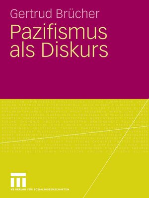 cover image of Pazifismus als Diskurs